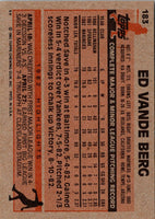 1983 Topps Ed Vande Berg #183 Rookie