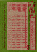1985 Topps Jerry Mumphrey
