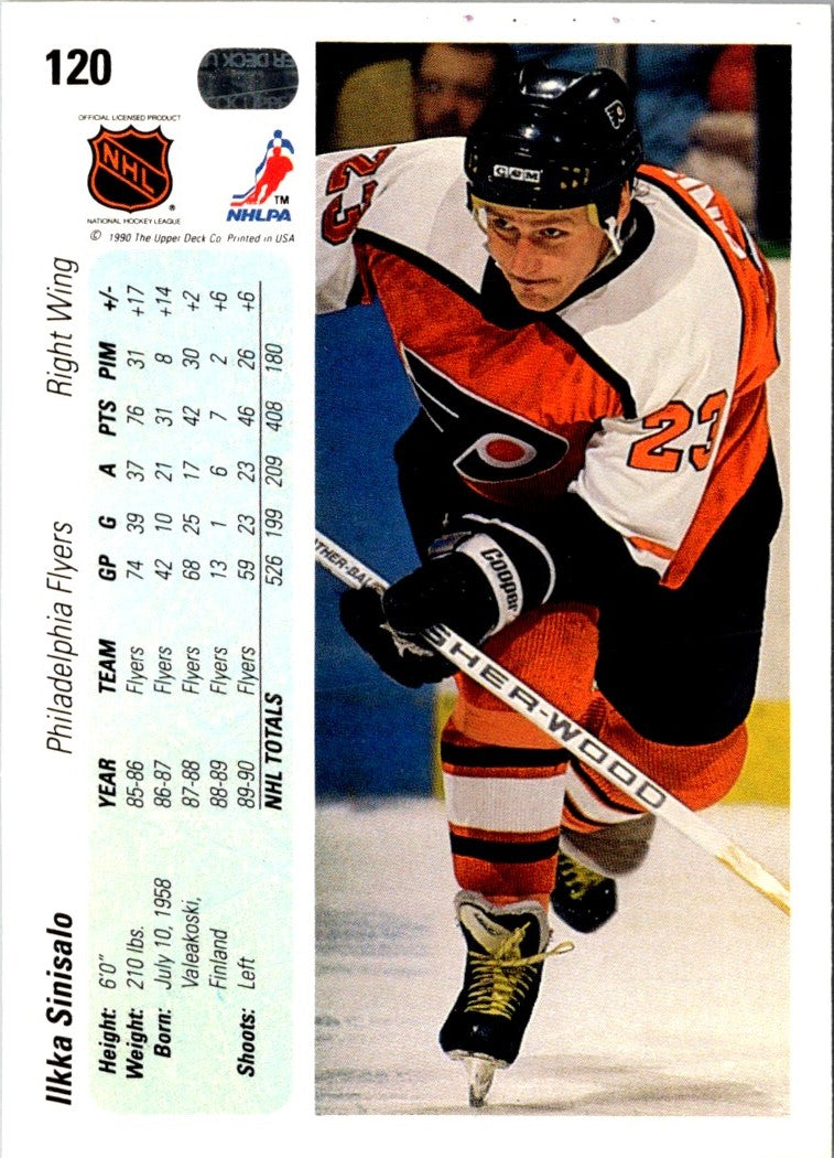 1990 Upper Deck Ilkka Sinisalo