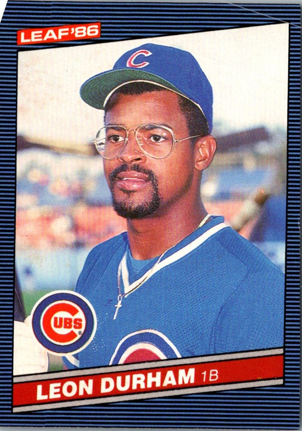 1986 Leaf Leon Durham #190