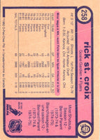 1982 O-Pee-Chee Rick St. Croix #258