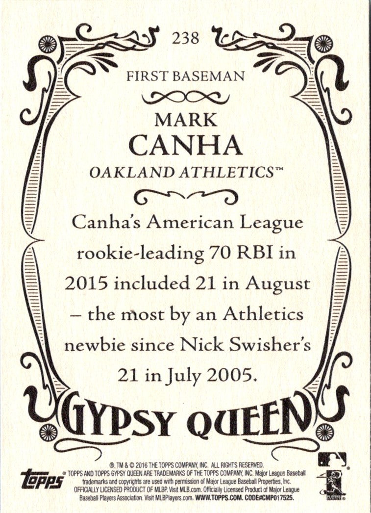 2016 Topps Gypsy Queen Mark Canha