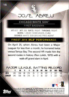 2015 Finest Prism Refractor Jose Abreu #16