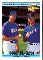 1992 Donruss Rich Gossage/Nolan Ryan #555
