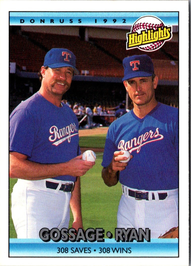 1992 Donruss Rich Gossage/Nolan Ryan