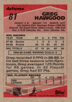 1989 Topps Greg Hawgood #81 Rookie