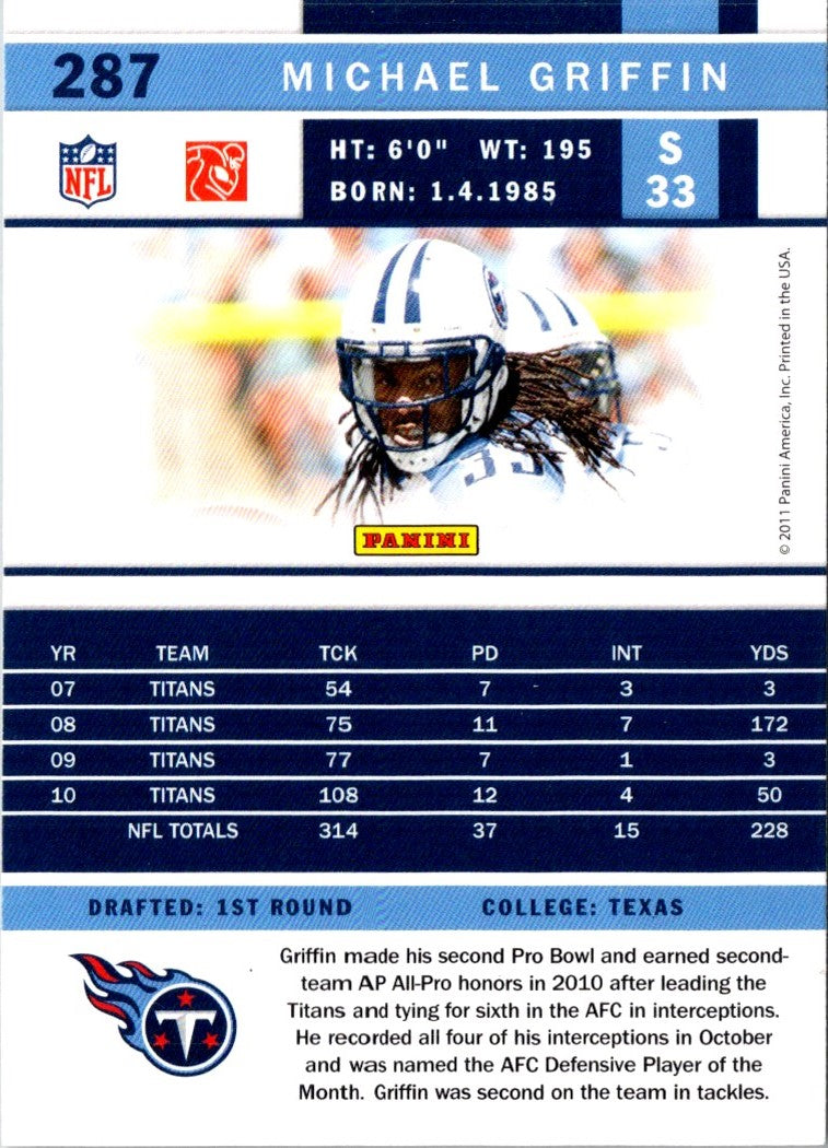 2011 Score Michael Griffin