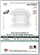 2003 Fleer Authentix Duce Staley