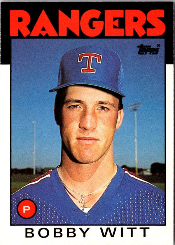 1986 Topps Traded Bobby Witt #126T