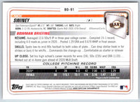 2020 Bowman Nick Swiney #BD-91