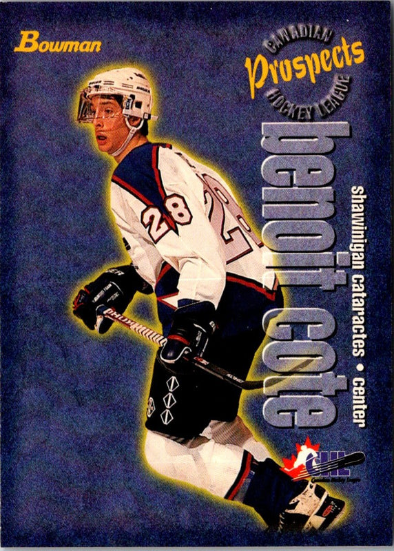 1997 Bowman CHL Benoit Cote #128