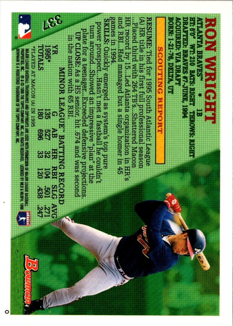 1996 Bowman Ron Wright