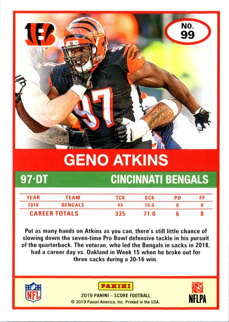 2019 Score Geno Atkins