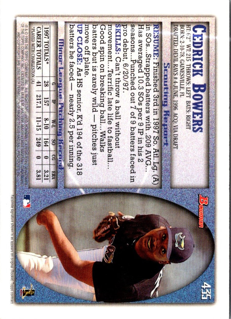 1998 Bowman Cedrick Bowers