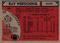 1980 Topps Ray Wersching #401 NM-MT