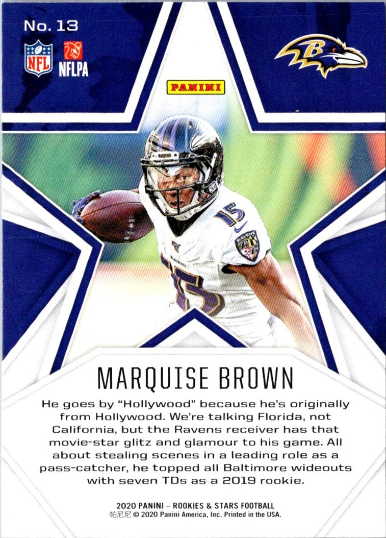 2020 Panini Rookies & Stars Marquise Brown