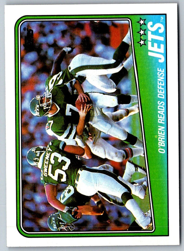 1988 Topps Jets Team Leaders - Ken O'Brien #301