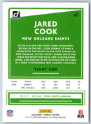 2020 Donruss Press Proof Yellow Jared Cook