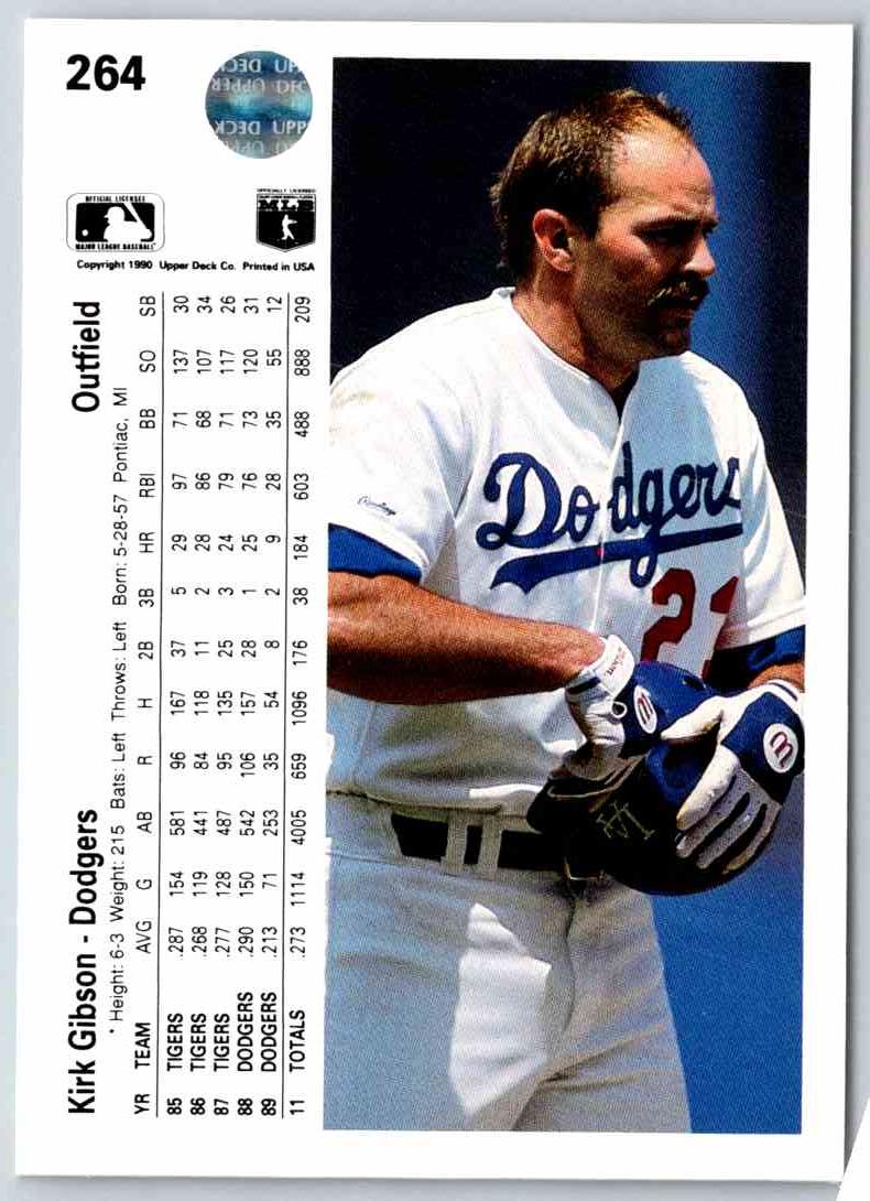 1990 Upper Deck Kirk Gibson