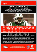 2007 Bowman Blue David Harris