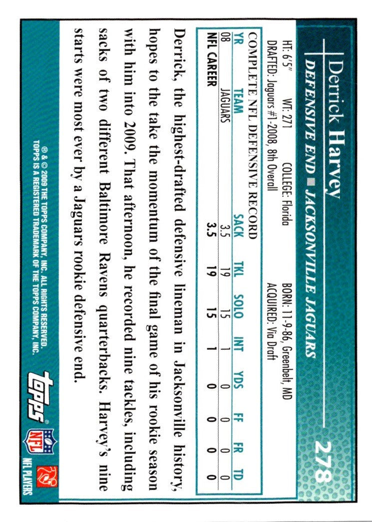 2009 Topps Derrick Harvey