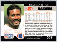 1990 Proset Greg Bell #539