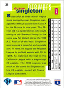 1995 Collector's Choice SE Duane Singleton