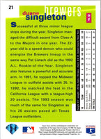 1995 Collector's Choice SE Duane Singleton #21