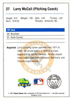1991 Classic Best Kane County Cougars Larry McCall #27