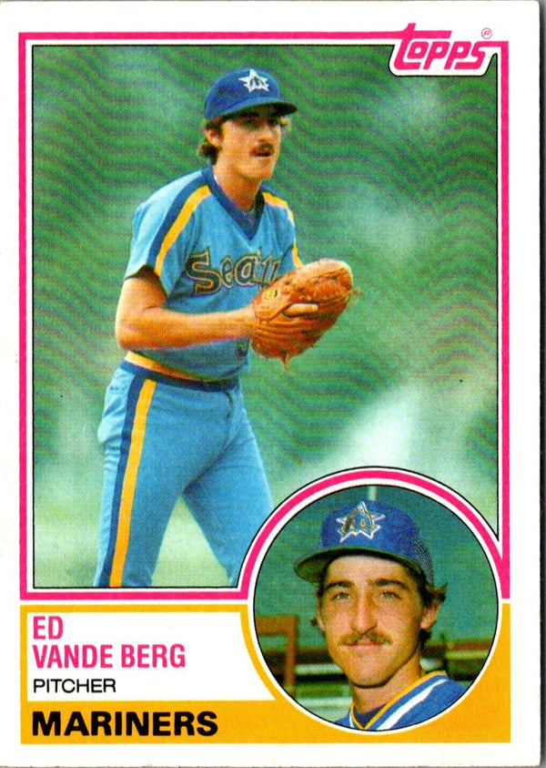 1983 Topps Ed Vande Berg #183 Rookie