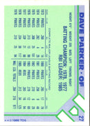 1986 Topps Baseball Champion Superstars Dave Parker