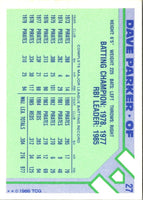 1986 Topps Baseball Champion Superstars Dave Parker #27
