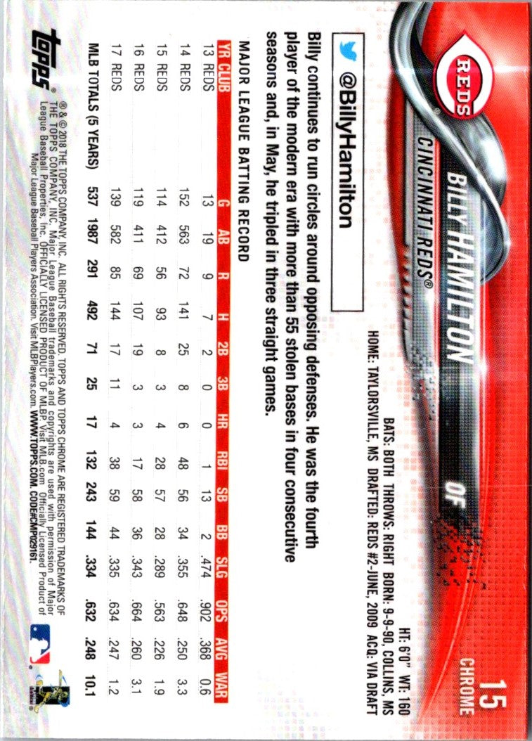 2018 Topps Chrome Billy Hamilton