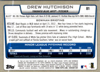 2012 Bowman Chrome Drew Hutchison #81 Rookie