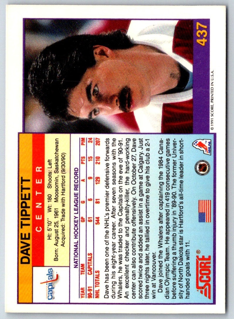 1991 Score American Dave Tippett