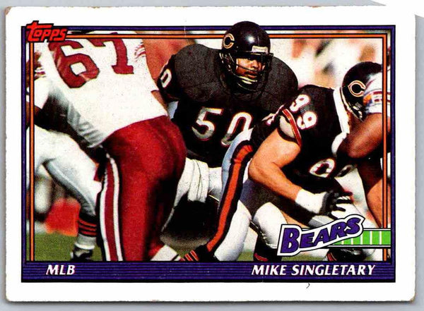 1991 Topps Football Mike Singletary #176