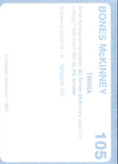 1989 Collegiate Collection North Carolina's Finest Bones McKinney