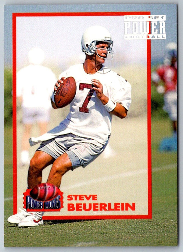 1993 Pro Set Power Moves Gold Steve Beuerlein #PM22