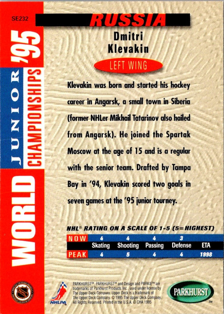 1994 Parkhurst SE Dmitri Klevakin