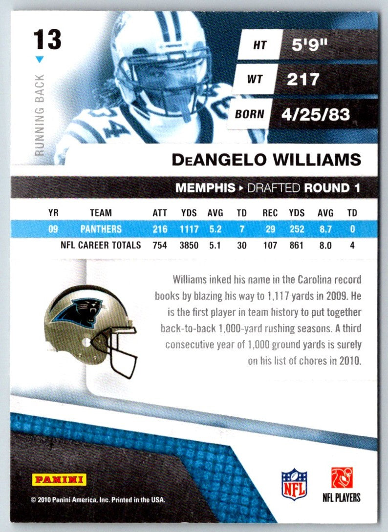 2010 Panini Absolute Memorabilia DeAngelo Williams