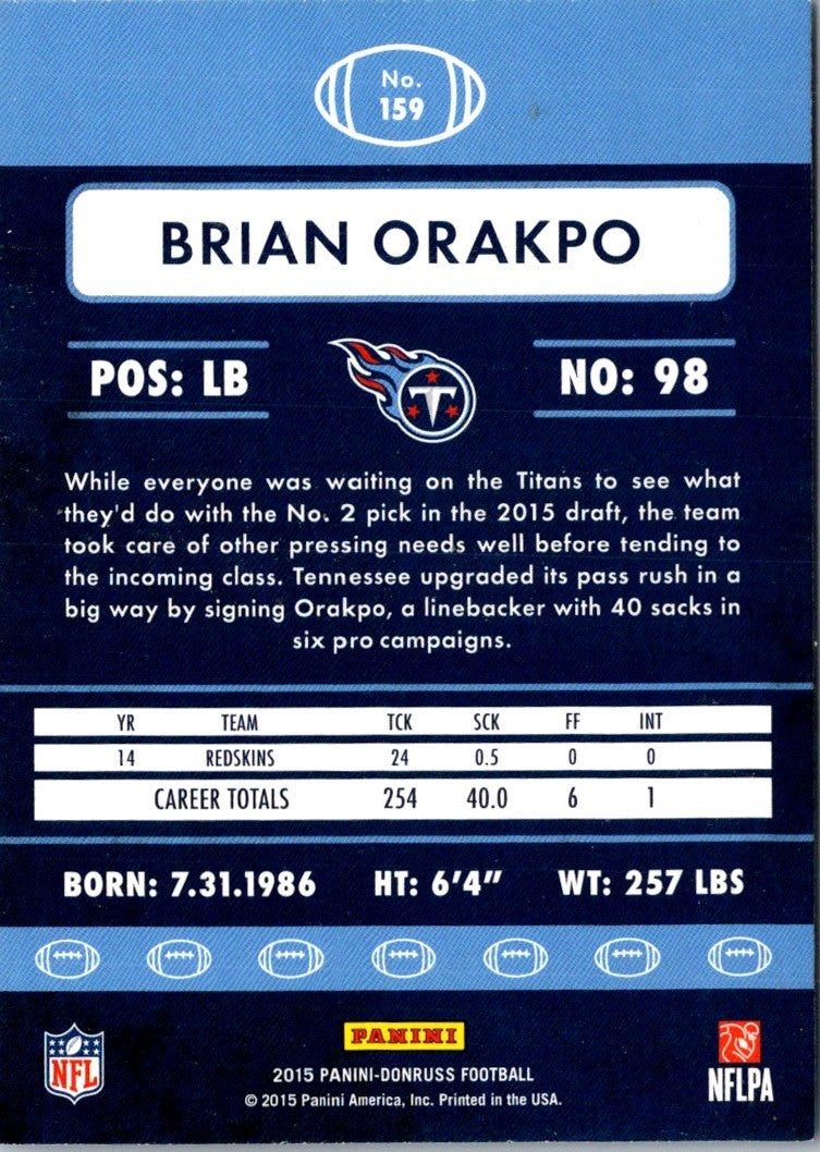 2015 Donruss Brian Orakpo