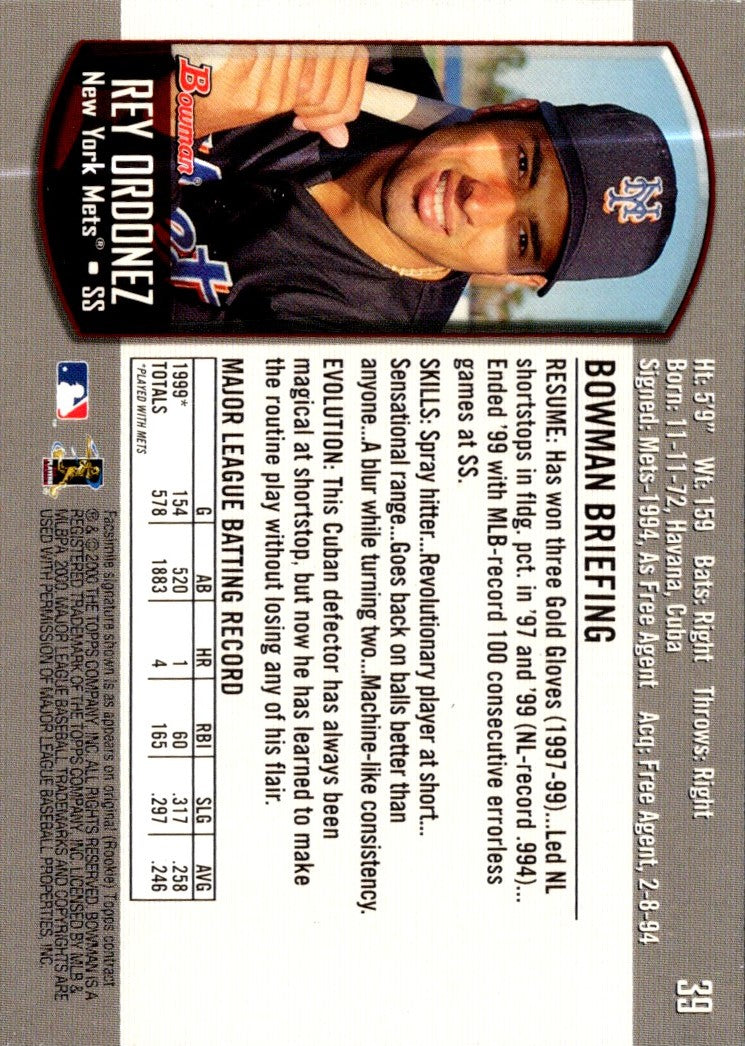 2000 Bowman Rey Ordonez