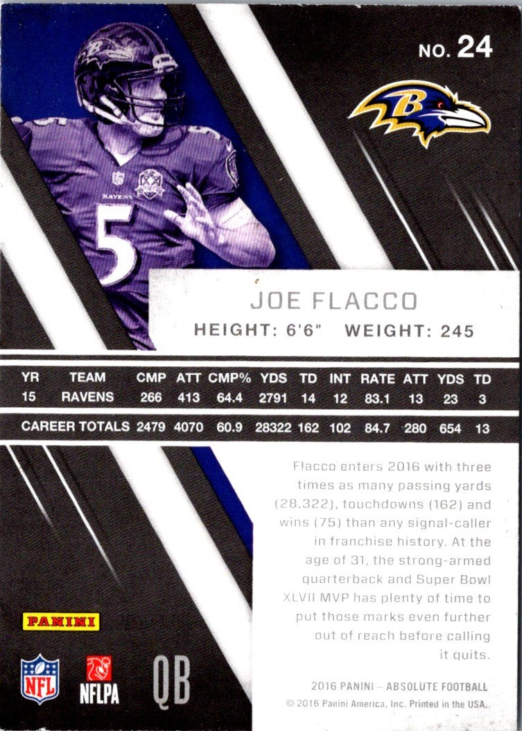 2016 Panini Absolute Joe Flacco