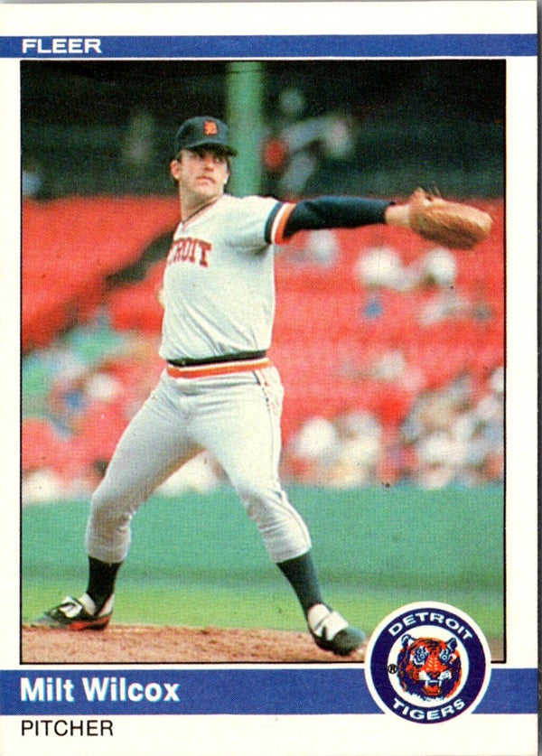 1984 Fleer Milt Wilcox #93