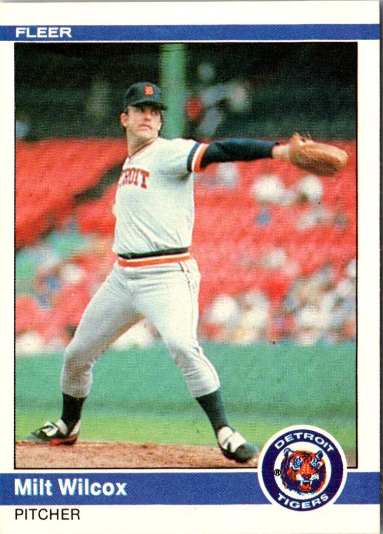 1984 Fleer Milt Wilcox