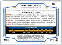 2014 Bowman Jonathan Lucroy #206