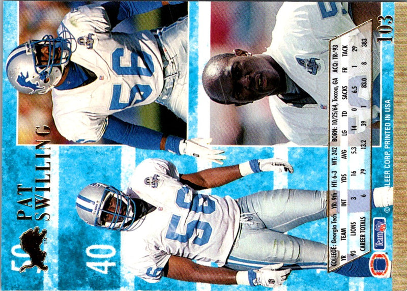 1993 Playoff Pat Swilling