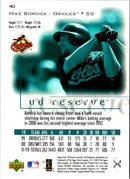 2001 UD Reserve Mike Bordick