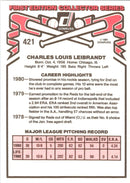 1981 Donruss Charlie Liebrandt