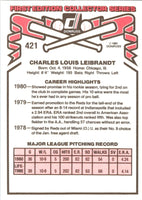 1981 Donruss Charlie Liebrandt #421 Rookie